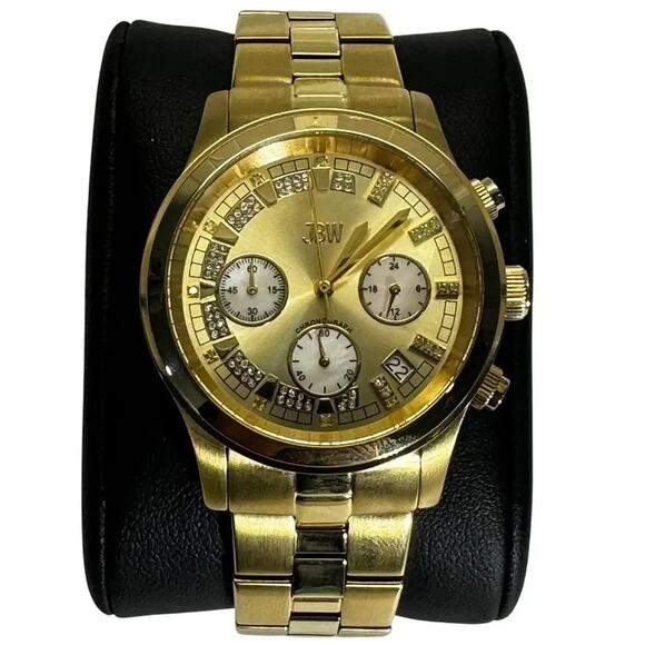 JBW Alessandra Diamond 18k Gold Plated Stainless Steel Quiet Luxury Watch NWB main image 9